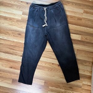NWOT // Dr. Collectors P70 Pleated Easy Pant Japan Twill // Sunfaded Smoke // L